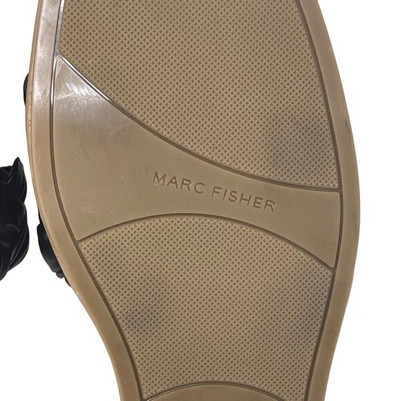Marc Fisher Caspian Women's Woven Strap Slide Sandals Size 7M, Black, NEW - Picture 9 of 9